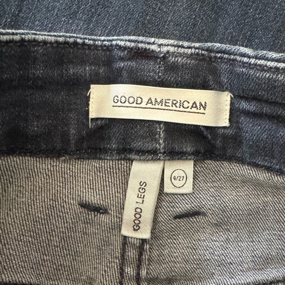 Women’s Good American good legs dark wash mid rise skinny jeans 4/27 - Picture 5 of 6